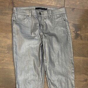 Calvin Klein Shimmering Silver Skinny Jeans